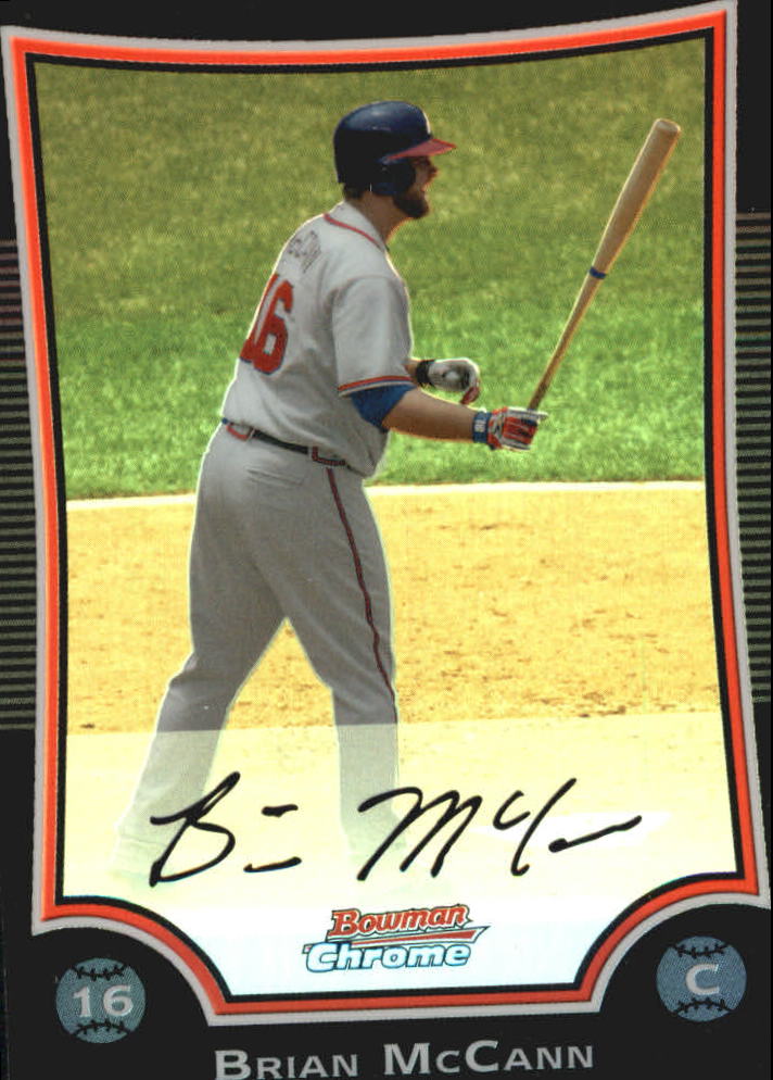 2009 Bowman Chrome Refractors #76 Brian McCann