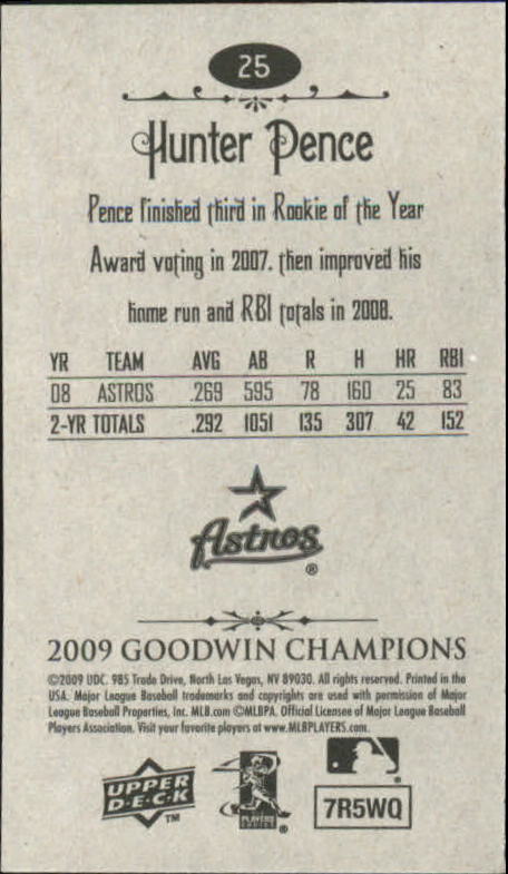A6343- 2009 Upper Deck Goodwin Champions Mini Cards -You Pick- 15+ FREE US SHIP - Picture 181 of 333