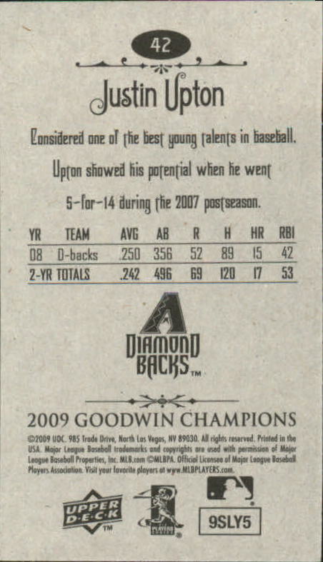 A6343- 2009 Upper Deck Goodwin Champions Mini Cards -You Pick- 15+ FREE US SHIP - Picture 197 of 333