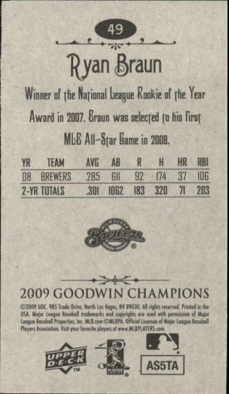A6343- 2009 Upper Deck Goodwin Champions Mini Cards -You Pick- 15+ FREE US SHIP - Picture 201 of 333