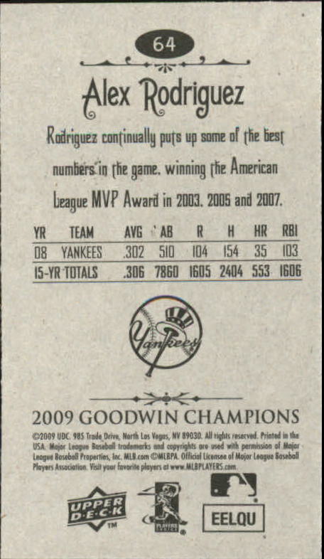 A6343- 2009 Upper Deck Goodwin Champions Mini Cards -You Pick- 15+ FREE US SHIP - Picture 299 of 333