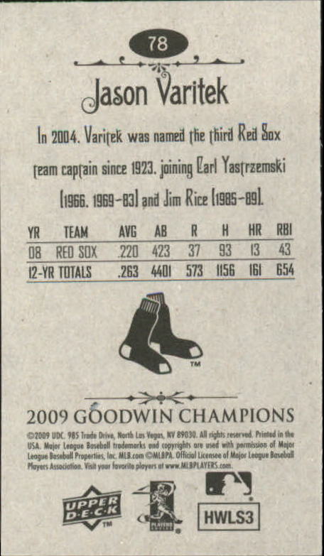 A6343- 2009 Upper Deck Goodwin Champions Mini Cards -You Pick- 15+ FREE US SHIP - Picture 281 of 333