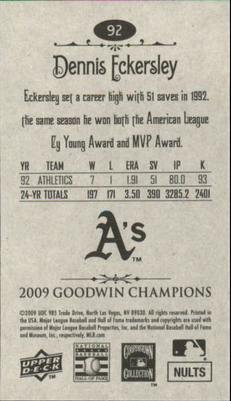 A6343- 2009 Upper Deck Goodwin Champions Mini Cards -You Pick- 15+ FREE US SHIP - Picture 61 of 333