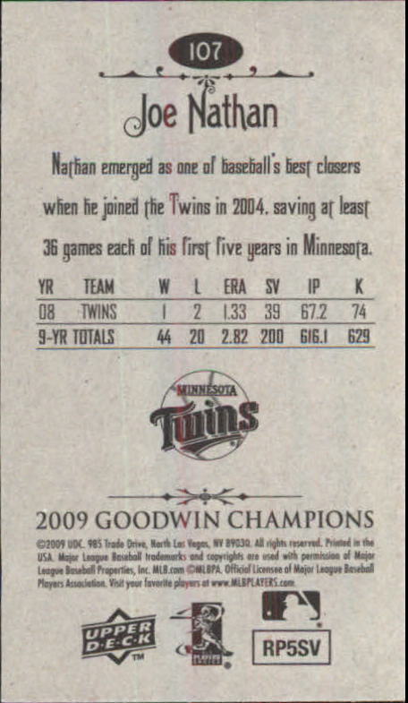 A6343- 2009 Upper Deck Goodwin Champions Mini Cards -You Pick- 15+ FREE US SHIP - Picture 11 of 333