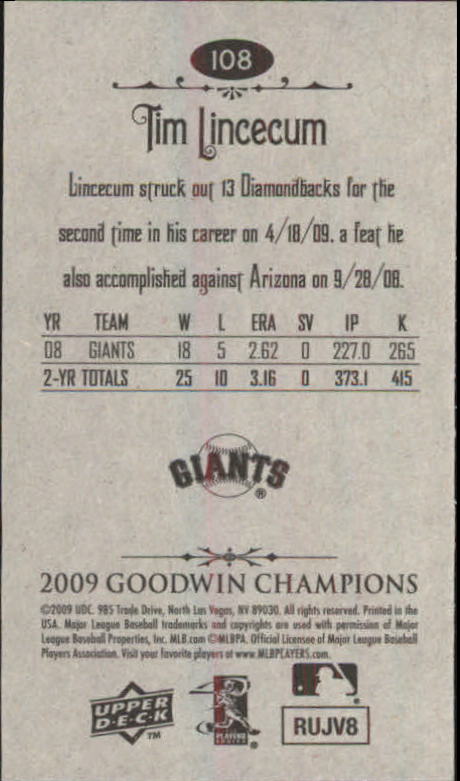 A6343- 2009 Upper Deck Goodwin Champions Mini Cards -You Pick- 15+ FREE US SHIP - Picture 69 of 333