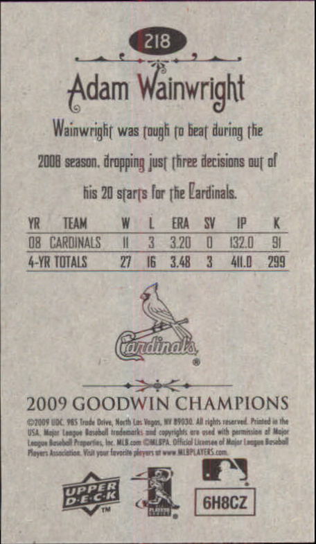 A6343- 2009 Upper Deck Goodwin Champions Mini Cards -You Pick- 15+ FREE US SHIP - Picture 256 of 333