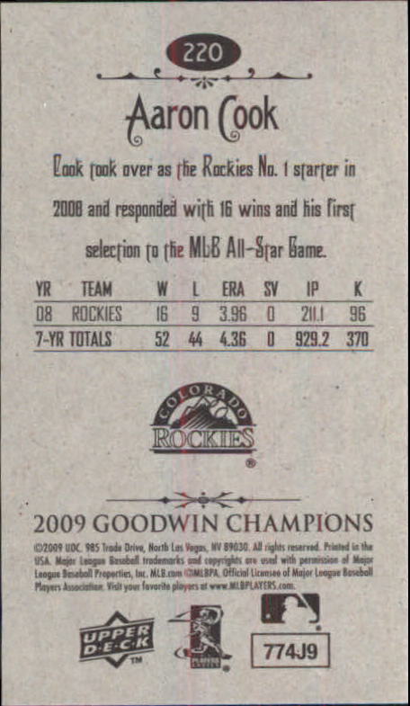 A6343- 2009 Upper Deck Goodwin Champions Mini Cards -You Pick- 15+ FREE US SHIP - Picture 110 of 333