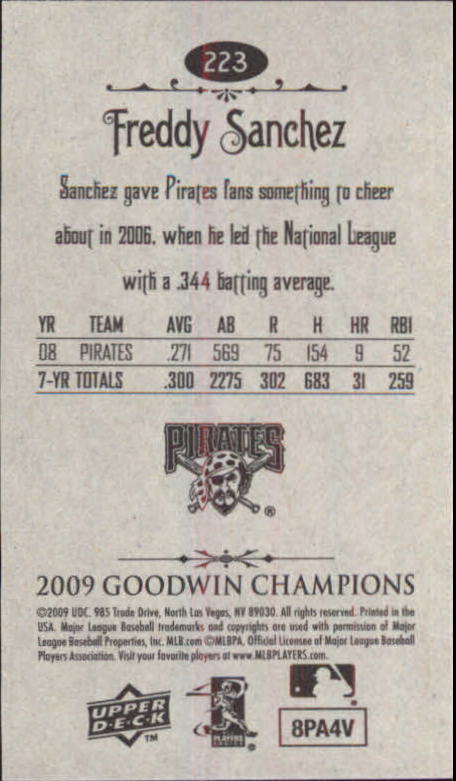 A6343- 2009 Upper Deck Goodwin Champions Mini Cards -You Pick- 15+ FREE US SHIP - Picture 114 of 333