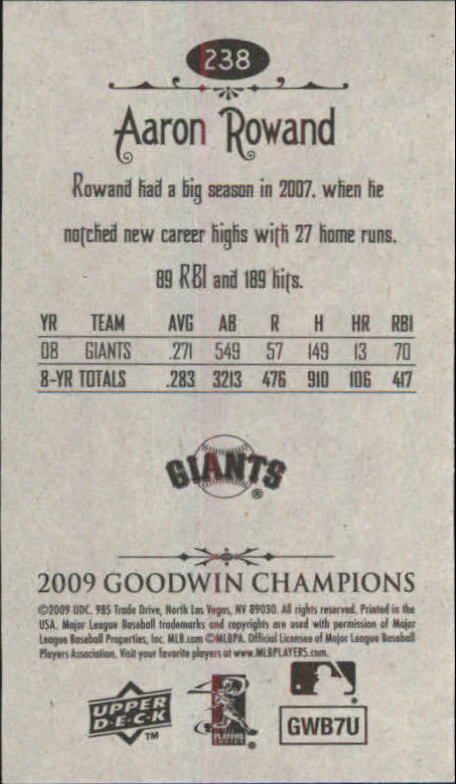 A6343- 2009 Upper Deck Goodwin Champions Mini Cards -You Pick- 15+ FREE US SHIP - Picture 139 of 333