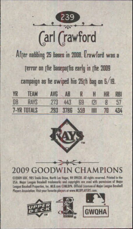 A6343- 2009 Upper Deck Goodwin Champions Mini Cards -You Pick- 15+ FREE US SHIP - Picture 260 of 333