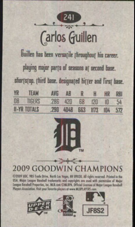 A6343- 2009 Upper Deck Goodwin Champions Mini Cards -You Pick- 15+ FREE US SHIP - Picture 141 of 333