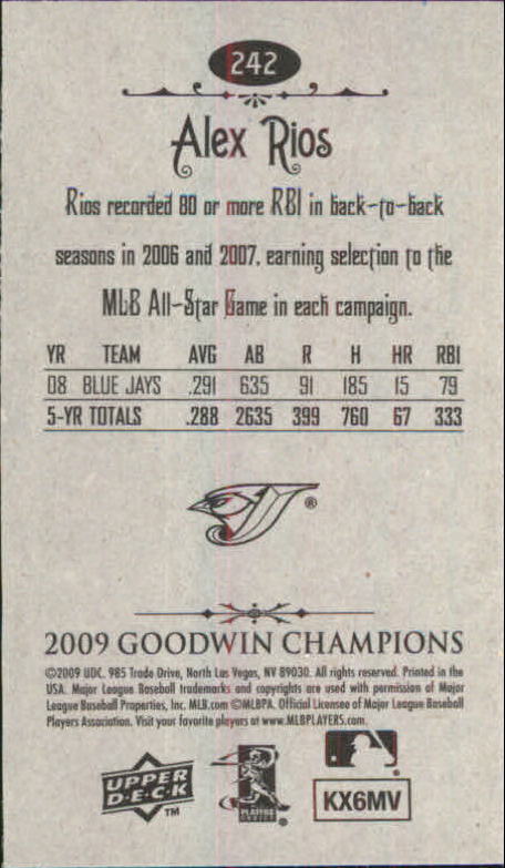 A6343- 2009 Upper Deck Goodwin Champions Mini Cards -You Pick- 15+ FREE US SHIP - Picture 143 of 333