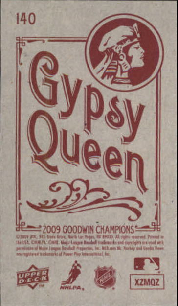 2009 Upper Deck Goodwin Champions Mini Black Border #140 Gordie Howe back image