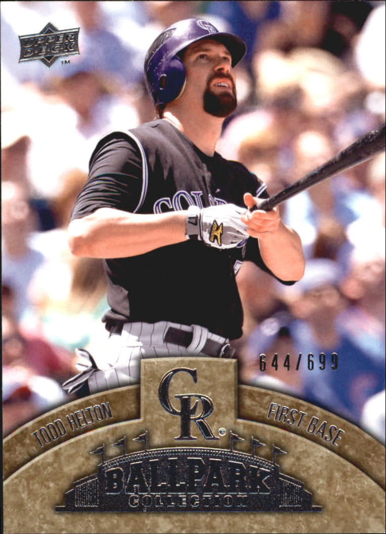 2009 Upper Deck Ballpark Collection Baseball Card 68 Todd Helton eBay