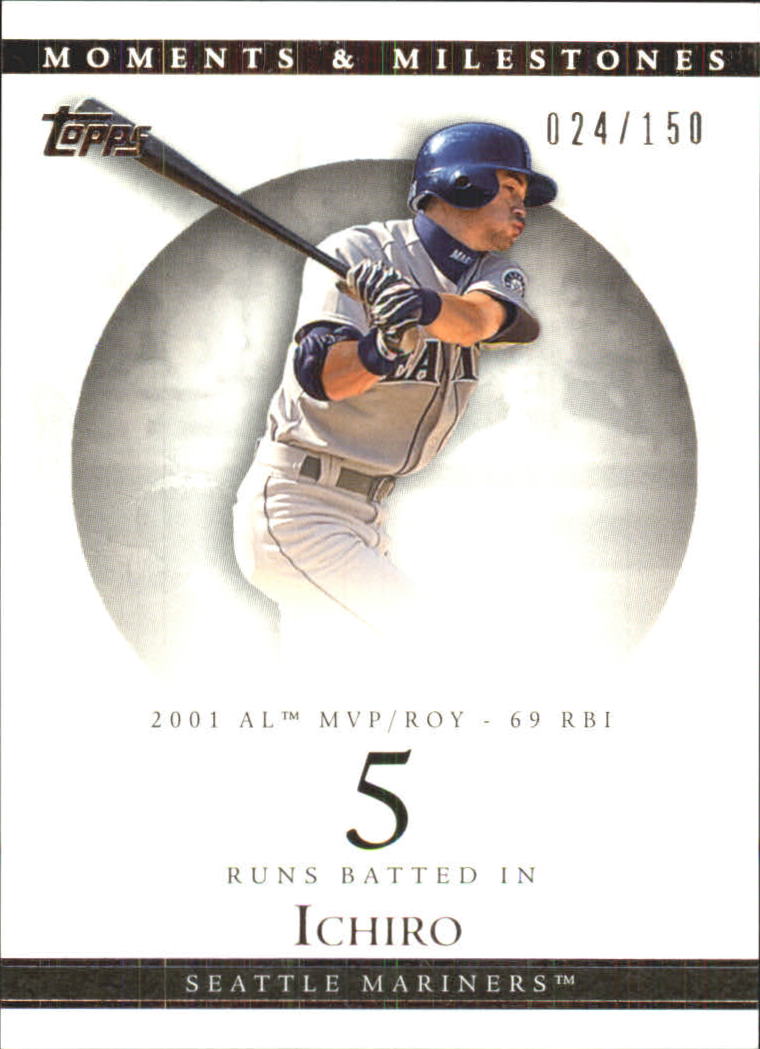 2007 Topps Moments and Milestones #10-5 Ichiro Suzuki/RBI 5