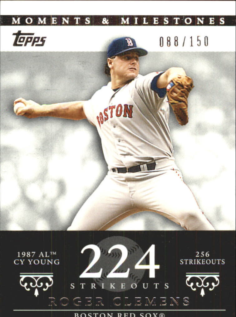 2007 Topps Moments and Milestones #20-224 Roger Clemens/SO 224