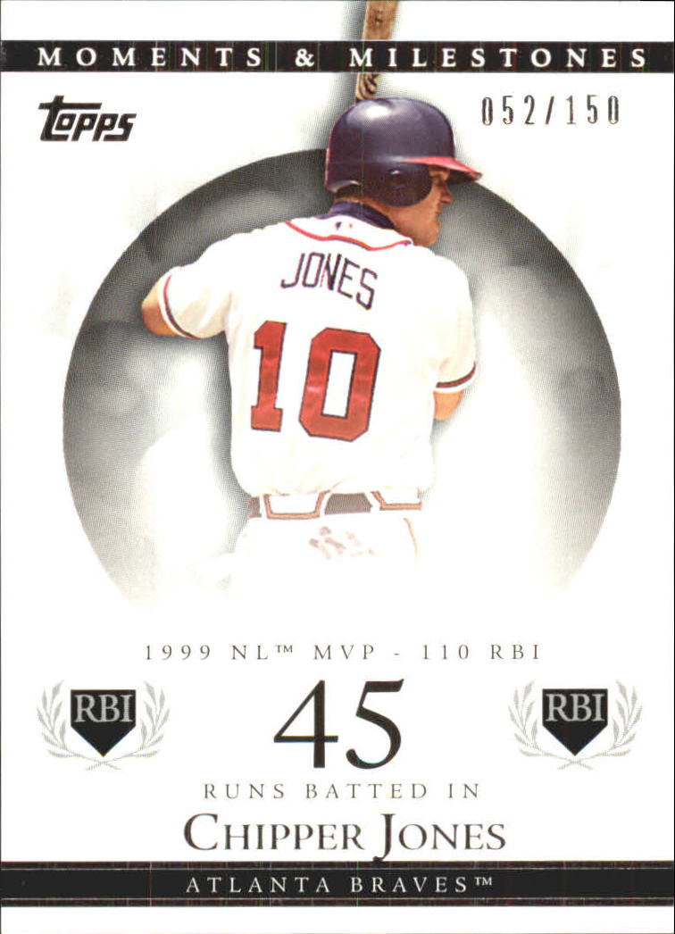 2007 Topps Moments and Milestones #22-45 Chipper Jones/RBI 45