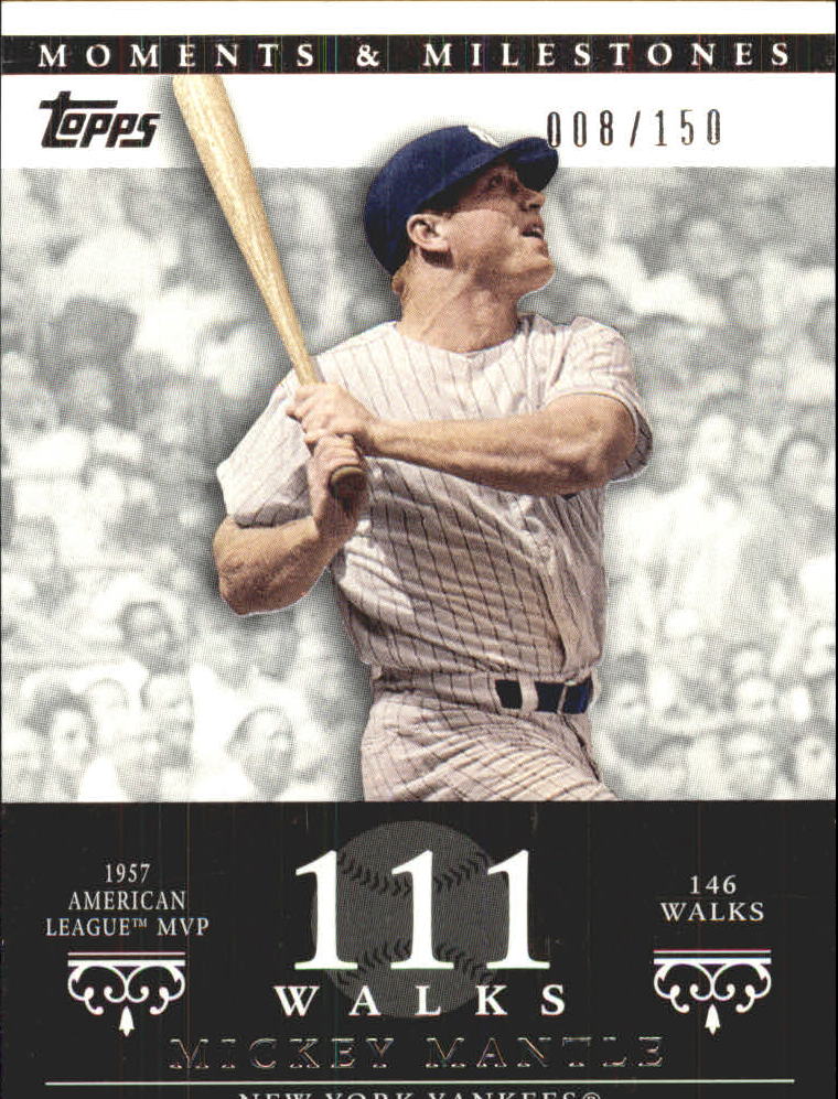 2007 Topps Moments and Milestones #77-111 Mickey Mantle/MVP 111