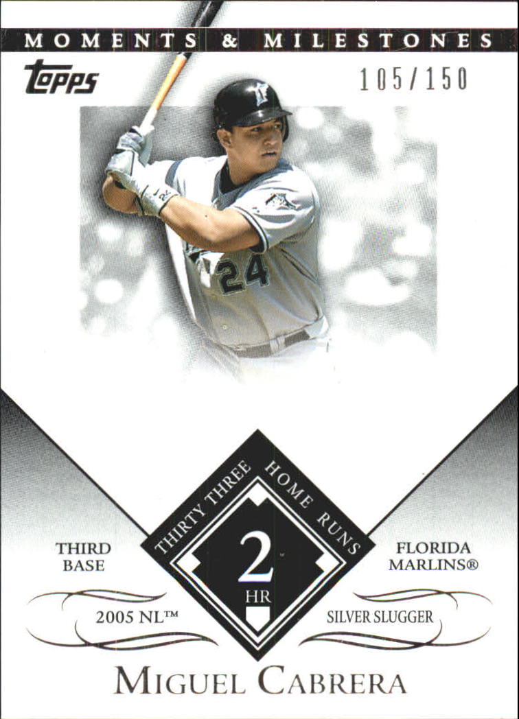 2007 Topps Moments and Milestones #109-2 Miguel Cabrera/HR 2