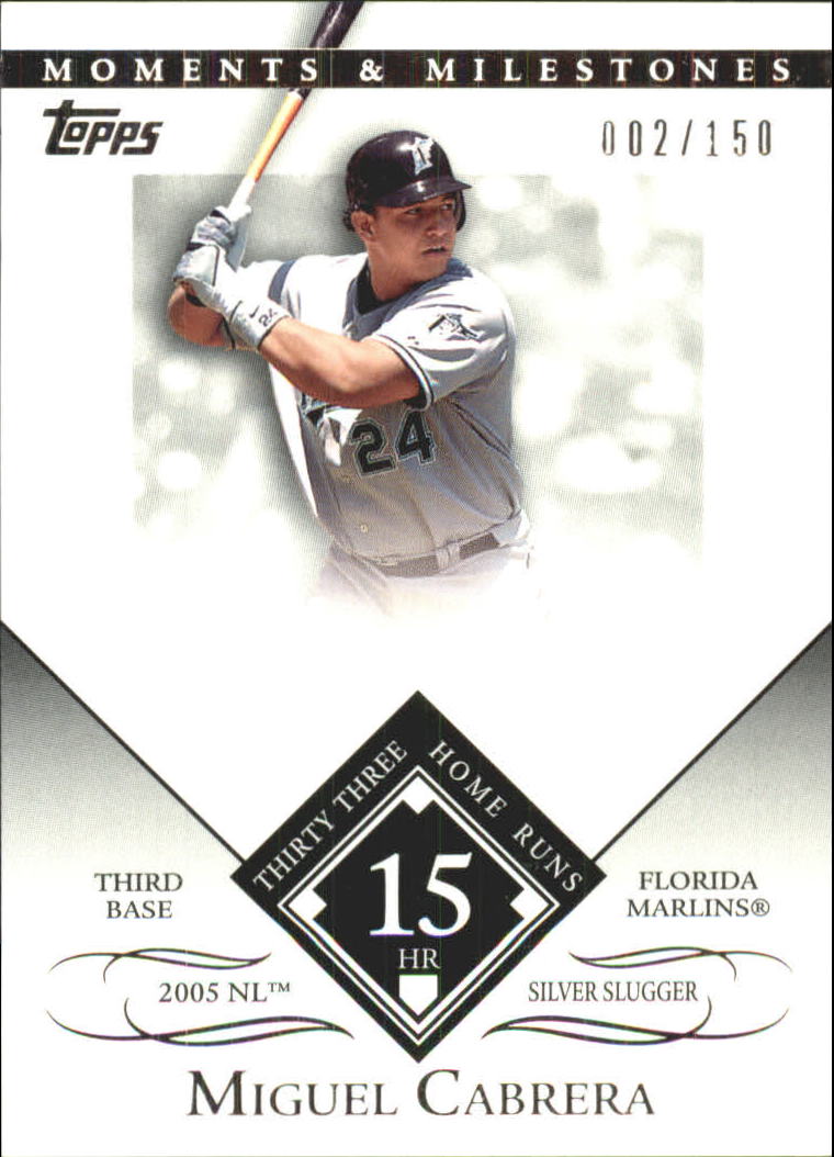 2007 Topps Moments and Milestones #109-15 Miguel Cabrera/HR 15