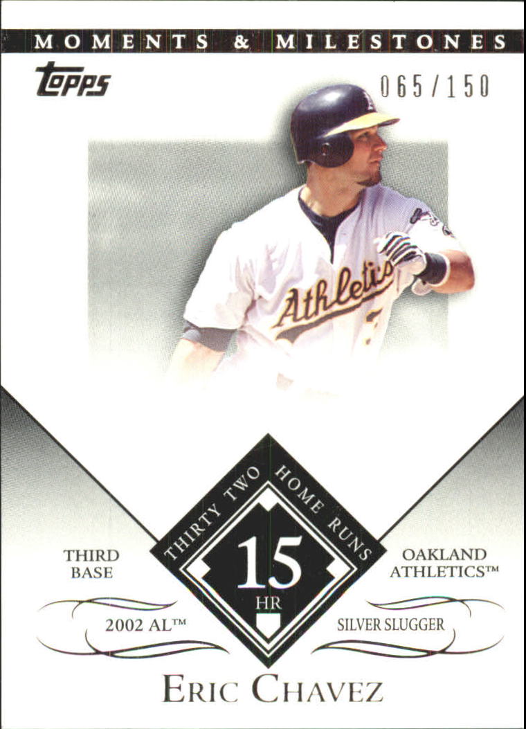 2007 Topps Moments and Milestones #131-15 Eric Chavez/HR 15