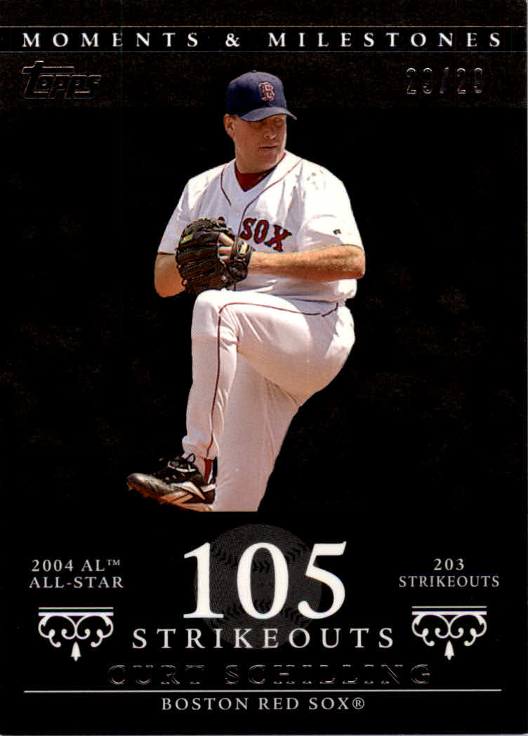 2007 Topps Moments and Milestones Black #92-105 Curt Schilling/SO 105