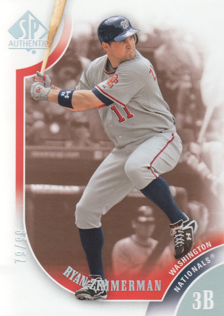 2009 Upper Deck SP Authentic Ryan Zimmerman #11