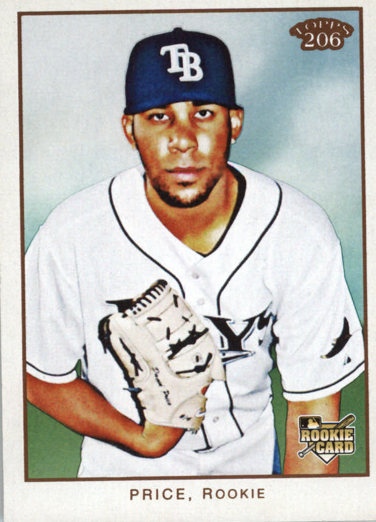2009 Topps Target Throwback #35 David Price Tampa Bay Rays Rookie Baseball Card