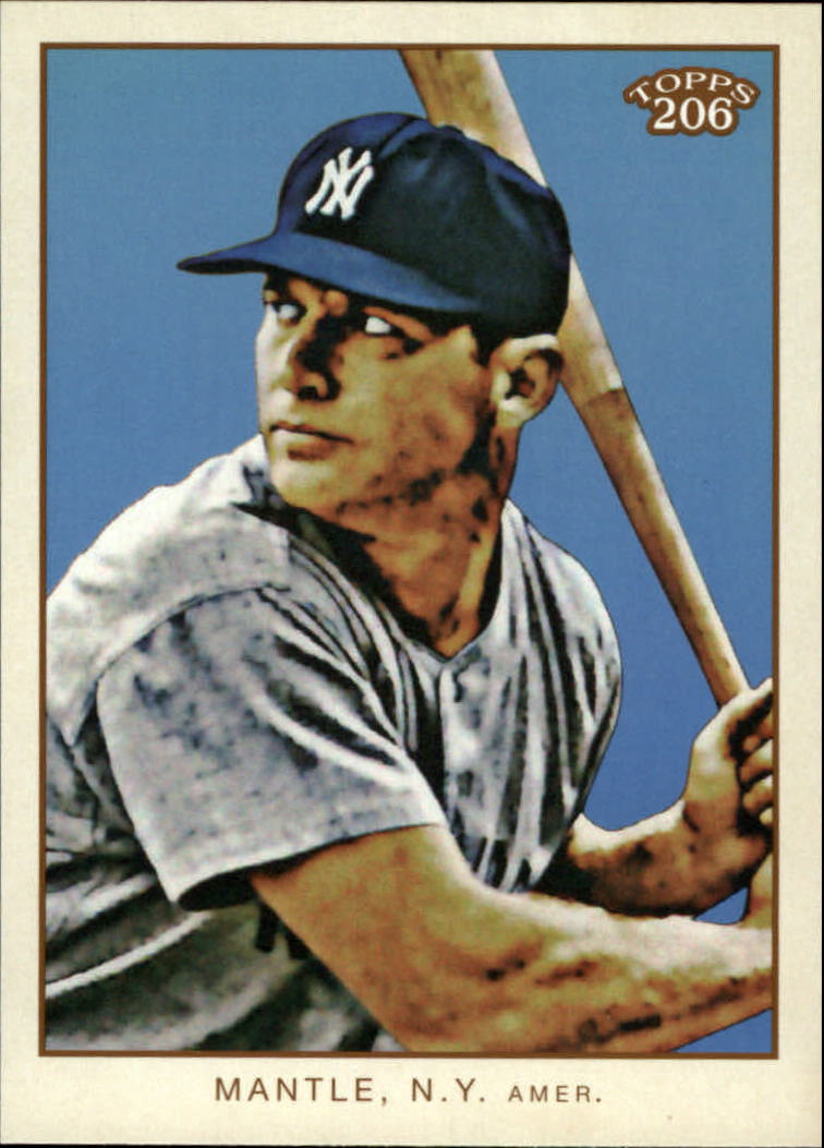 2009 Topps 206 Checklists #3 Mickey Mantle