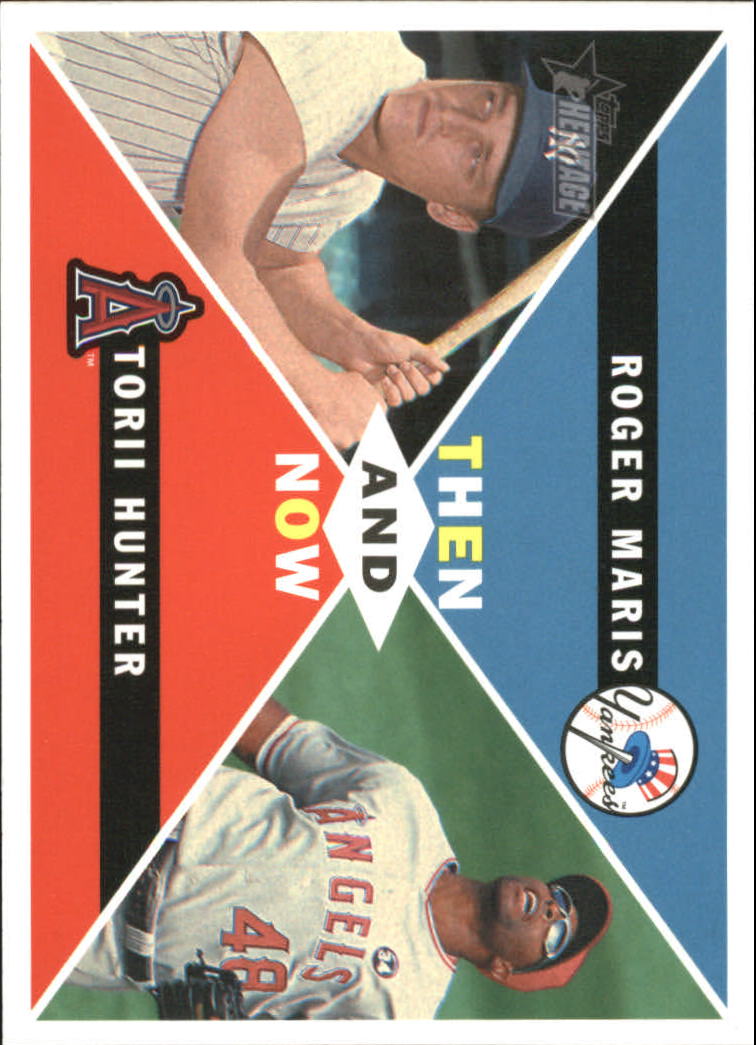 2009 Topps Heritage High Number Then and Now #TN10 Torii Hunter/Roger Maris