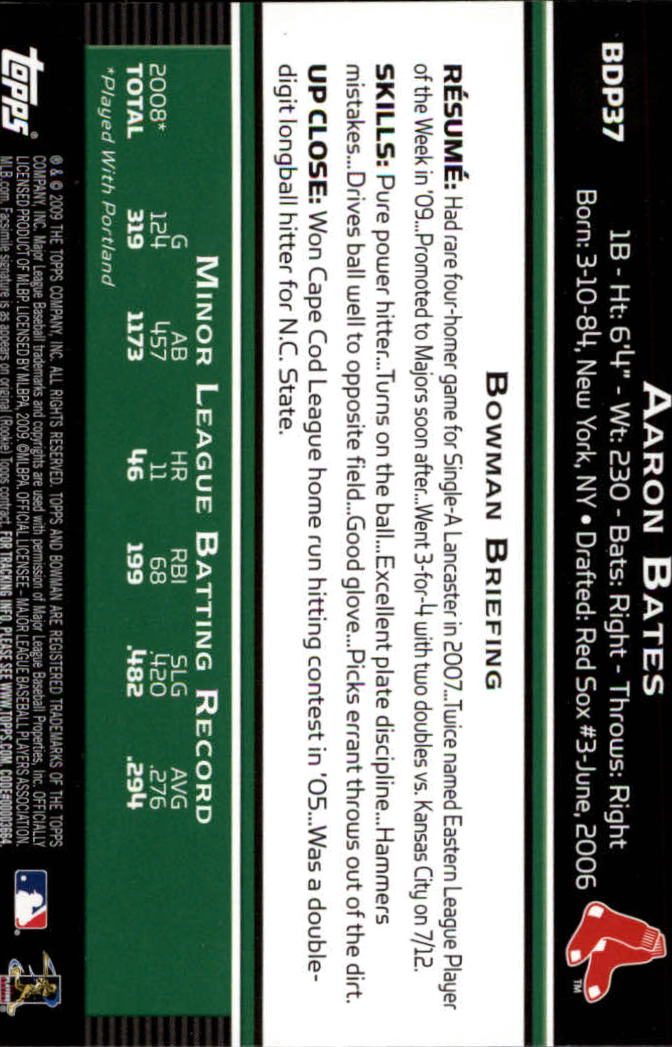 B1541- 2009 Bowman Draft BB Karte #S 1-55 + Einsätze -du Pick- 15 + Gratis US - Bild 71 von 163