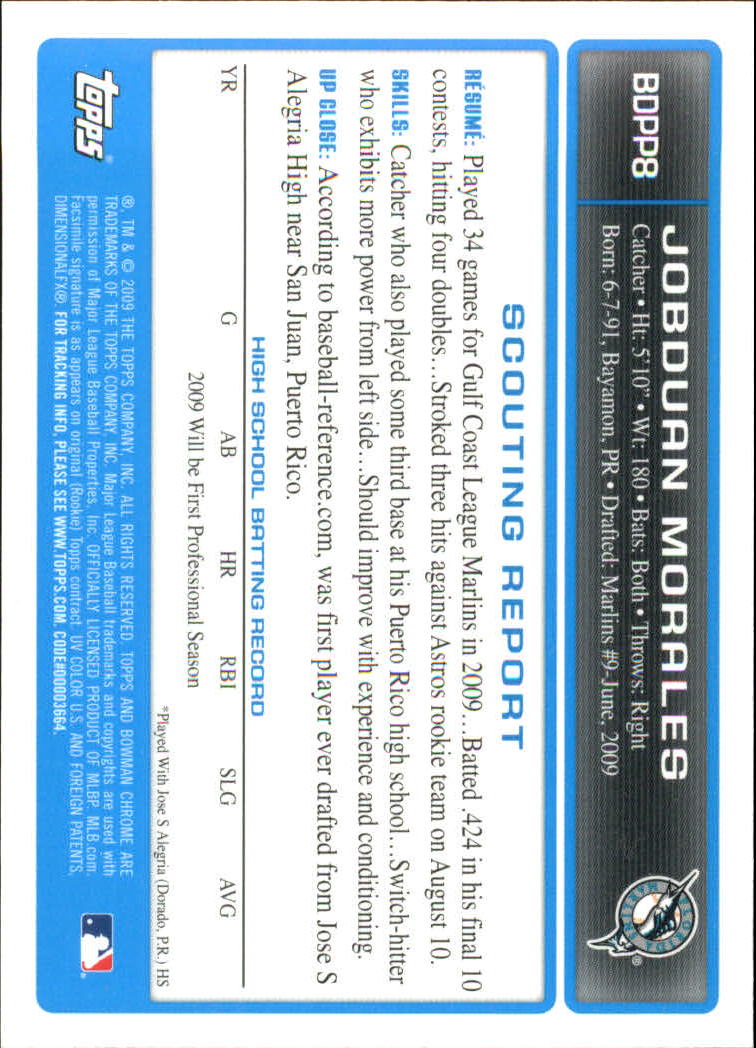 2009 Bowman Chrome Draft Prospects Baseball Card Pick - Picture 17 of 139
