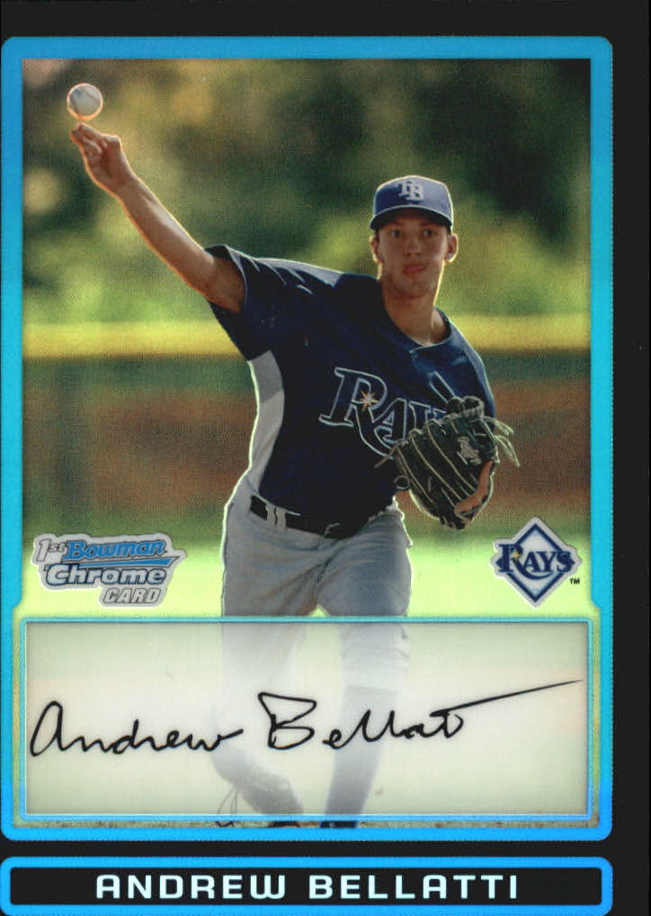 2009 Bowman Chrome Draft Prospects Refractors #BDPP37 Andrew Bellatti