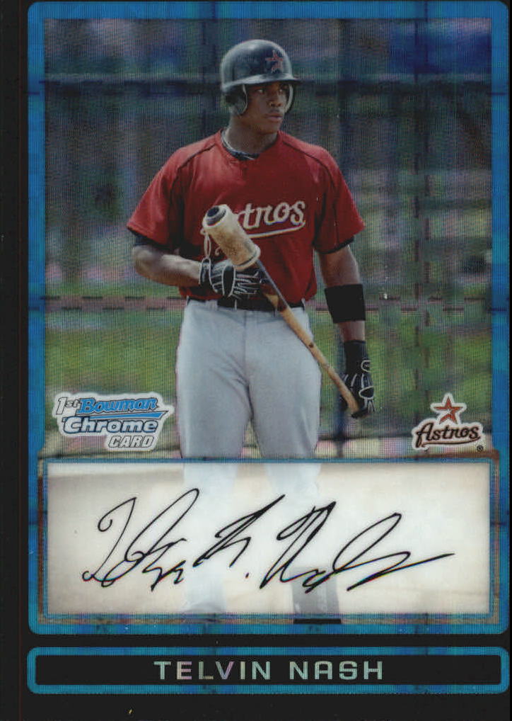 2009 Bowman Chrome Draft Prospects X-Fractors #BDPP10 Telvin Nash
