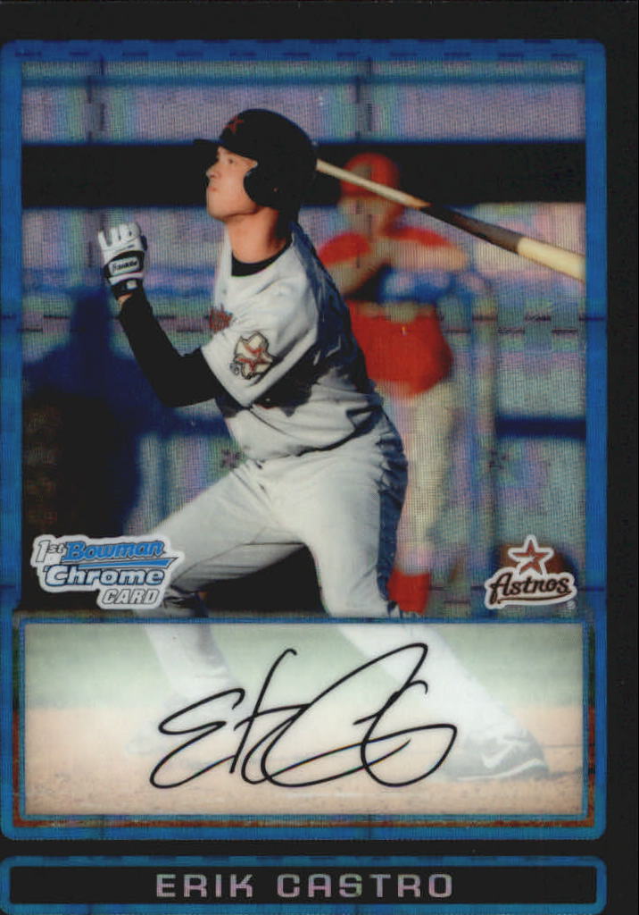 2009 Bowman Chrome Draft Prospects X-Fractors #BDPP28 Erik Castro