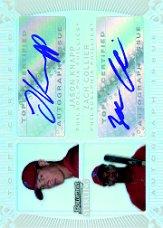 2009 Bowman Sterling Dual Autographs Refractors #JKZC Jason Knapp/Zach Collier