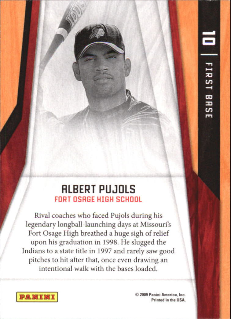 2009 Donruss Elite Extra Edition Elite Series #10 Albert Pujols back image