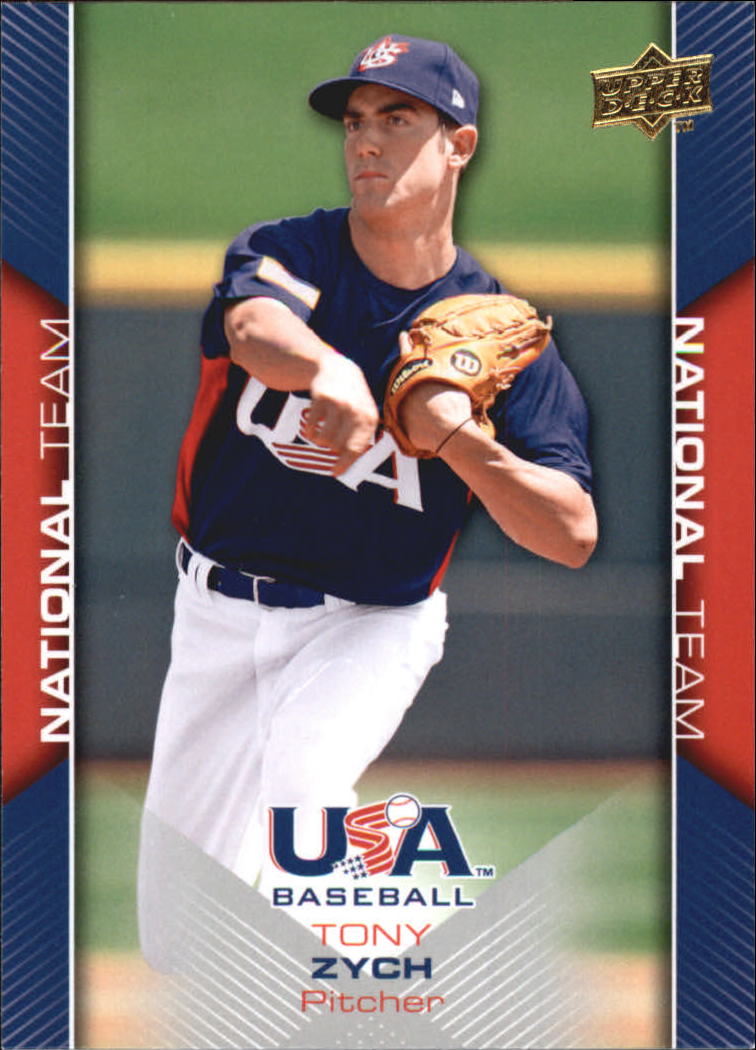 2009-10 USA Baseball #USA20 Tony Zych