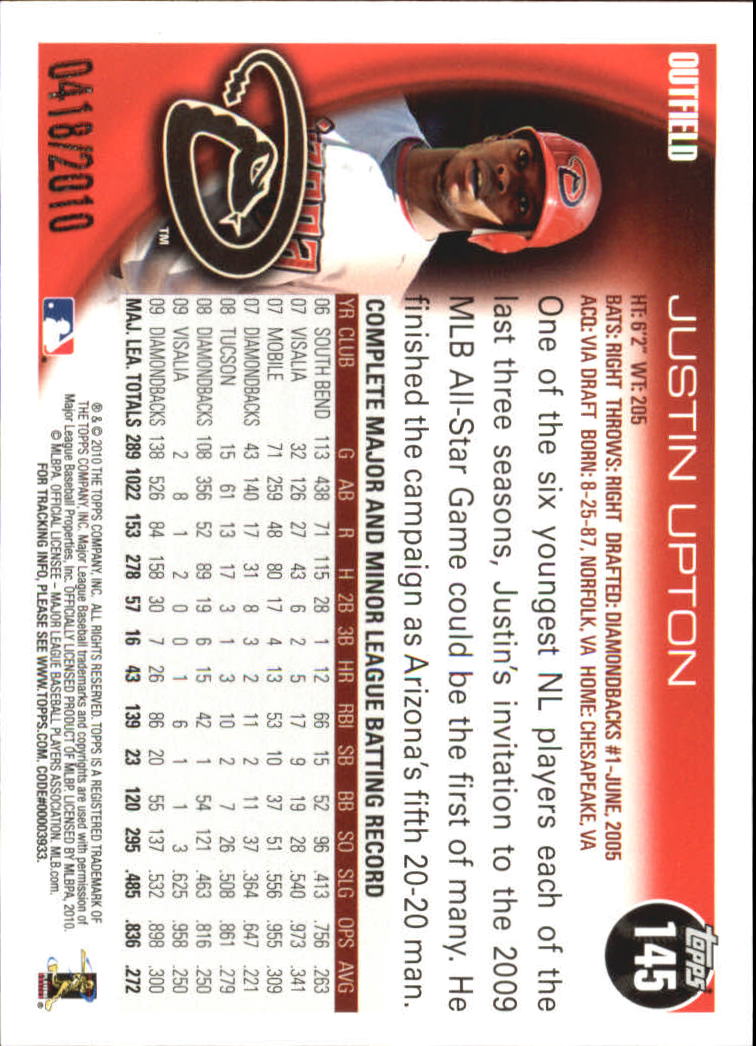 A6550- 2010 Topps Baseball Cards Assorted Inserts1 -You Pick- 15+ FREE US SHIP - Picture 220 of 376