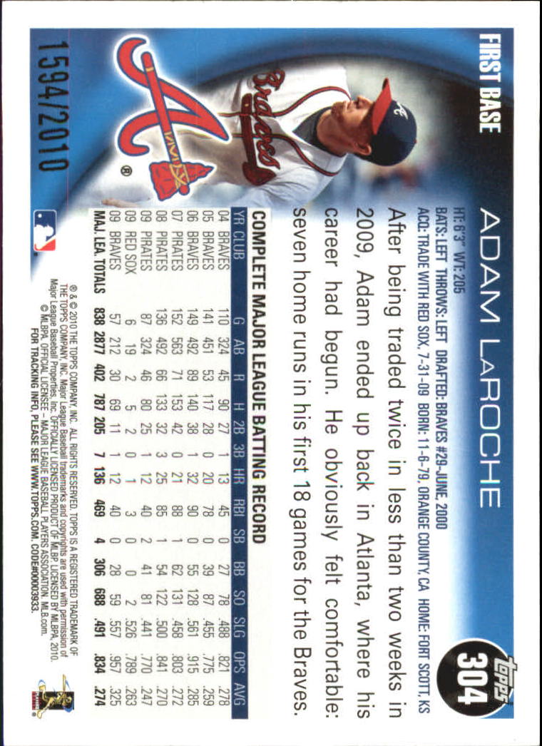 A6550- 2010 Topps Baseball Cards Assorted Inserts1 -You Pick- 15+ FREE US SHIP - Picture 228 of 376