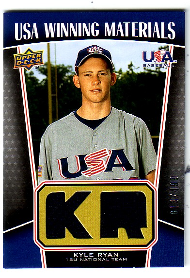 2009 Upper Deck Signature Stars USA Winning Materials #16 Kyle Ryan