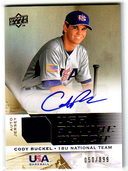 2009 Upper Deck Signature Stars USA National Team Future Watch Jersey Autographs #23 Cody Buckel/899