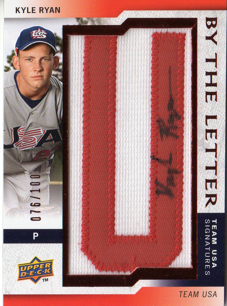 2009 Upper Deck Signature Stars USA By the Letter Autographs #KR Kyle Ryan