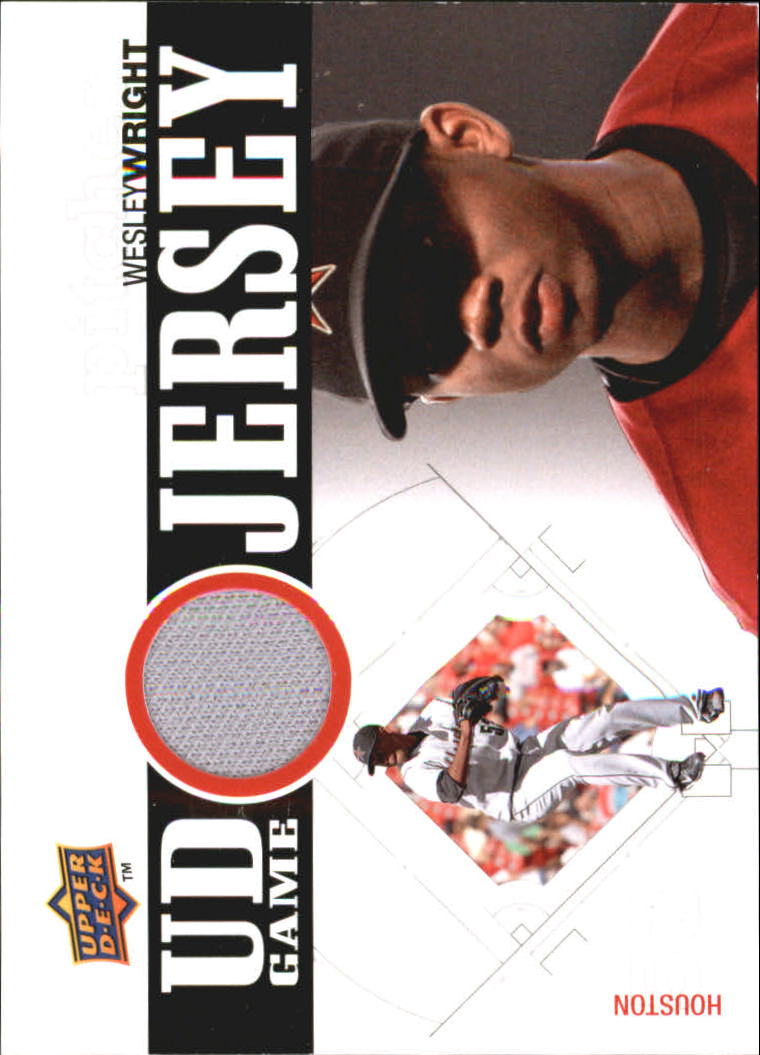 2010 Upper Deck UD Game Jersey #WW Wesley Wright