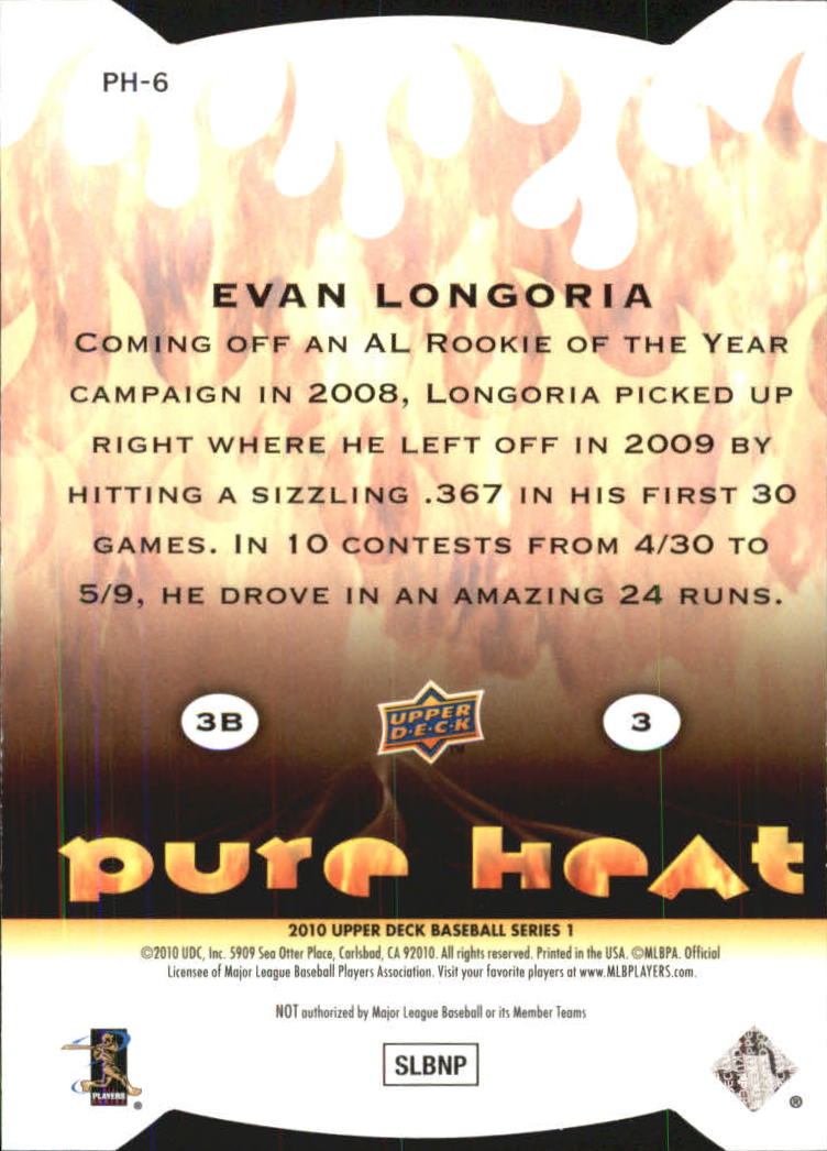 Evan Longoria Prices, 2009 Upper Deck