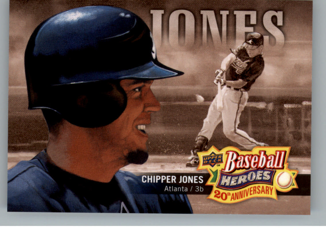 2010 Upper Deck Baseball Heroes 20th Anniversary Art #BHA10 Chipper Jones