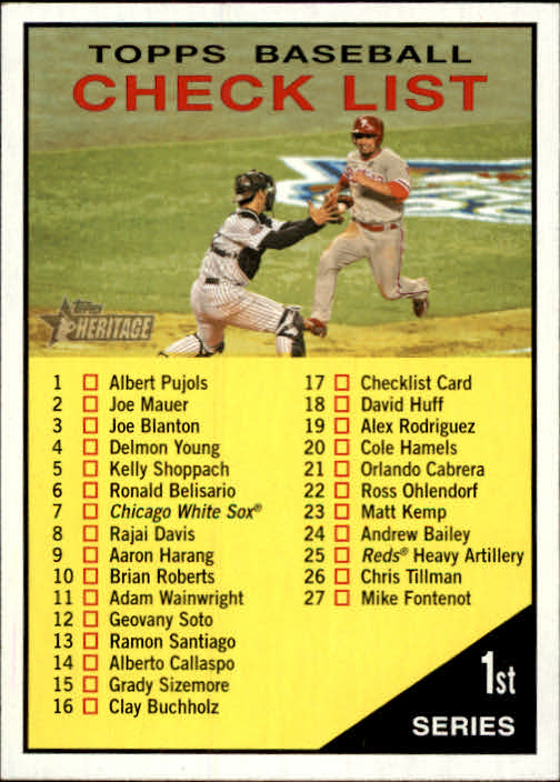 2010 Topps Heritage Baseball Card Pick (Base)