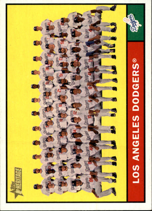 2010 Topps Heritage #86 Los Angeles Dodgers