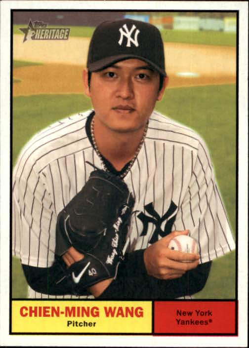 2010 Topps Heritage #424 Chien-Ming Wang