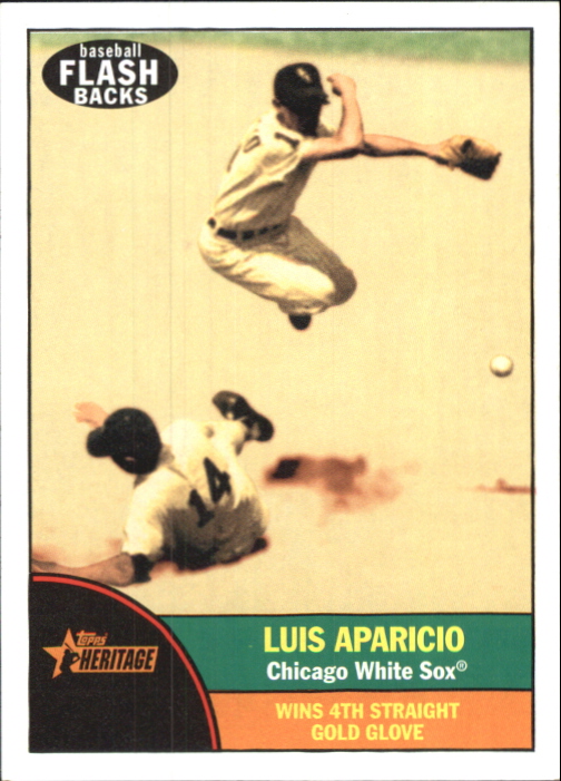 2010 Topps Heritage Baseball Flashbacks #BF8 Luis Aparicio